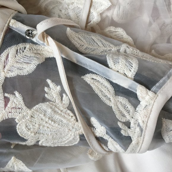 LAST CHANCE Anthropologie Clarence Lace Shirtdress 0, Like new - Picture 12 of 14